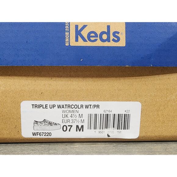 Keds Triple up Watercolor Floral sneakers Size 7 - Picture 9 of 11